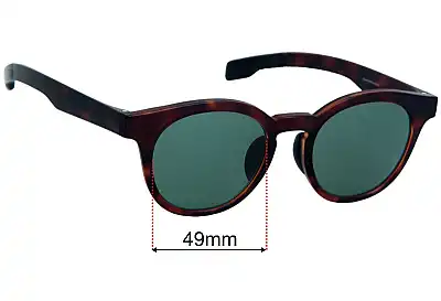 Jins Quick Fit bold MGF-23A Replacement Lenses 49mm wide 