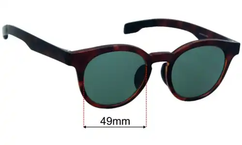 Jins Quick Fit bold MGF-23A Replacement Lenses 49mm wide 