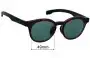 Sunglass Fix Replacement Lenses for Jins Quick Fit bold MGF-23A - 49mm Wide 