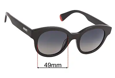 Kenzo KZ40160I Replacement Lenses 49mm wide 