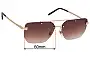 Sunglass Fix Lentes de Repuesto para Louis Vuitton  Z1202E - 60mm Wide 
