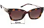 Sunglass Fix Lentes de Repuesto para Michael Kors MK2237 Cantabria - 52mm Wide 