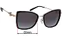 Sunglass Fix Verres de Remplacement pour Michael Kors MK1067B Corsica - 55mm Wide 