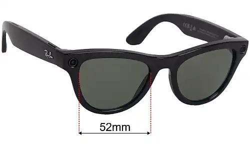 Ray-Ban RW4010 Meta Skyler Replacement Lenses 52mm wide 