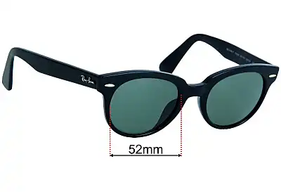 Ray-Ban RB2199-F Orion (Low Bridge Fit) Replacement Lenses 52mm wide 