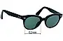 Sunglass Fix Replacement Lenses for Ray-Ban RB2199-F Orion (Low Bridge Fit) - 52mm Wide 