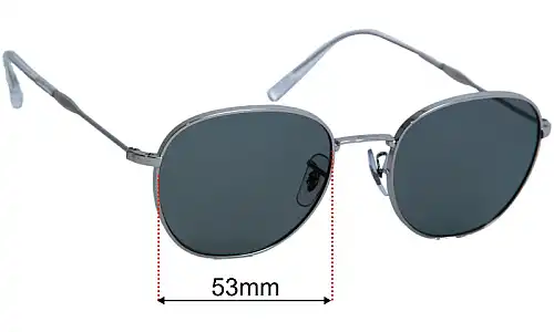 Ray-Ban RB3809 Replacement Lenses 53mm wide 