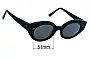 Sunglass Fix Replacement Lenses for Rodebjer Ponza - 51mm Wide 