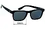 Sunglass Fix Ersatzgläser für Saint Laurent  SL M13 - 53mm Wide 