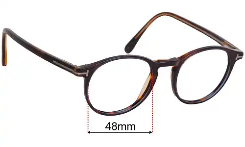 Tom Ford TF5294 Replacement Lenses 48mm wide 