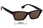 Sunglass Fix Replacement Lenses for Burberry B 4357 - 53mm Wide 