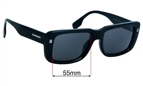 Burberry B 4376-U Jarvis Lentilles de Remplacement 55mm wide 