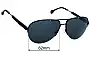 Sunglass Fix Replacement Lenses for Carrera 8030/S - 62mm Wide 