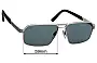 Sunglass Fix Replacement Lenses for Cazal Mod 7070 - 59mm Wide 