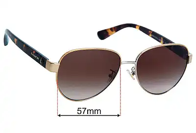 Coach HC7111 Replacement Lenses 57mm wide 