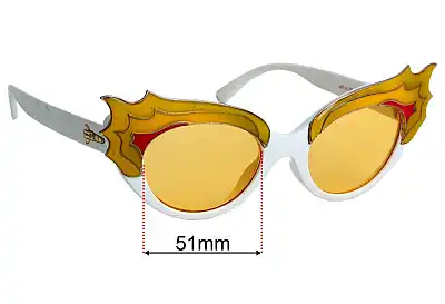 Crap Eyewear  Cherry Glazrr Replacement Lenses 51mm wide 