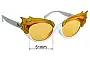 Sunglass Fix Replacement Lenses for Crap Eyewear  Cherry Glazrr - 51mm Wide 