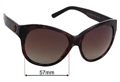 DKNY DY4113 Replacement Lenses 57mm wide 