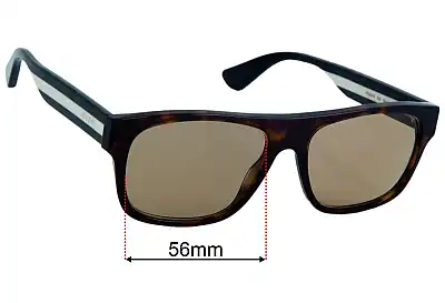 Gucci GG0341S Replacement Lenses 56mm wide 