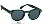 Sunglass Fix Replacement Lenses for Izipizi Sun C - 47mm Wide 