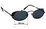 Sunglass Fix Replacement Lenses for Jean Paul Gaultier 1175 - 56mm Wide 