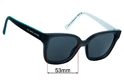 Marc by Marc Jacobs Sun Rx 18 Replacement Lenses 53mm wide 