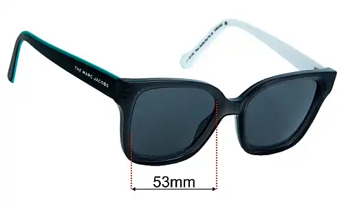 Marc by Marc Jacobs Sun Rx 18 Replacement Lenses 53mm wide 