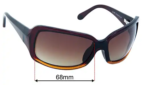 Maui Jim MJ201 Kai  Replacement Lenses 68mm wide 