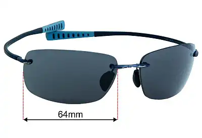 Maui Jim MJ724 Kumu Verres de Remplacement 64mm wide 