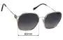 Sunglass Fix Replacement Lenses for Miu Miu SMU52WS - 60mm Wide 