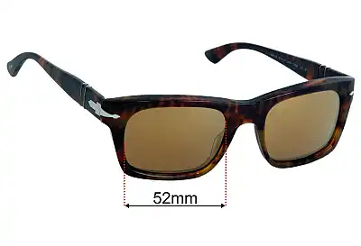 Persol 3065-S Replacement Lenses 52mm wide 