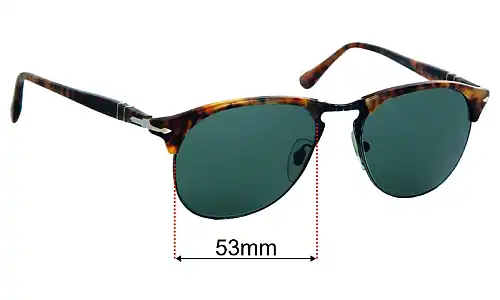Persol 8649-S Replacement Lenses 53mm wide 