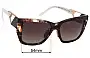 Sunglass Fix Ersatzgläser für Prada SPR21Y - 54mm Wide 