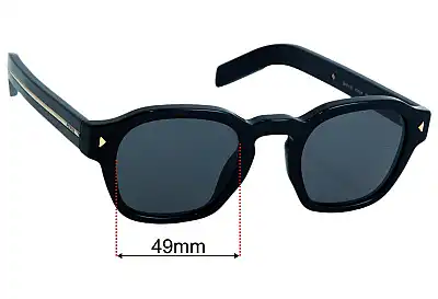 Prada SPRA16 Ersatzgläser 49mm wide 