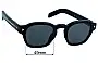 Sunglass Fix Replacement Lenses for Prada SPRA16 - 49mm Wide 