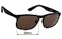 Sunglass Fix Lentes de Repuesto para Ray-Ban RAJ9499AA - 58mm Wide 