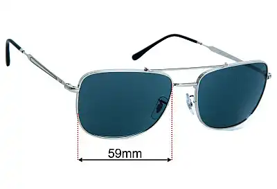 Ray-Ban RB3755 Replacement Lenses 62mm wide 