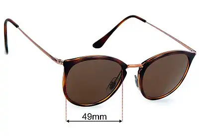 Ray-Ban RB7140 Replacement Lenses 49mm wide 