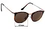 Sunglass Fix Replacement Lenses for Ray-Ban RB7140 - 49mm Wide 