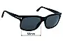 Sunglass Fix Replacement Lenses for Tom Ford Barbara TF376 - 58mm Wide 