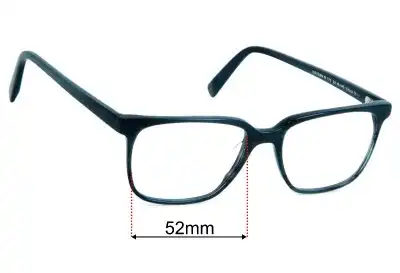 Warby Parker Hayden M Verres de Remplacement 52mm wide 