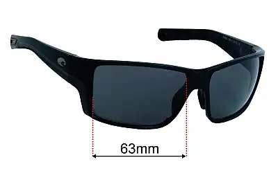 Costa Del Mar Reefton PRO Replacement Lenses 63mm wide 