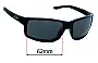 Sunglass Fix Ersatzgläser für Oakley Gibston XL OO9470 - 62mm Wide 