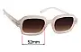 Sunglass Fix Lentes de Repuesto para Szade Watts - 52mm Wide 