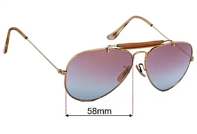 Ray-Ban B&L L1695 Outdoorsman Ersatzgläser 58mm wide 