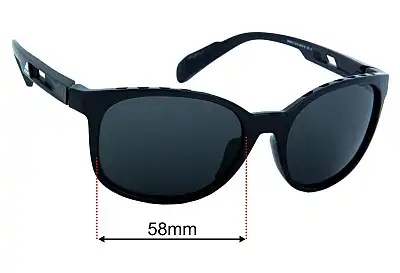 Adidas SP0011 Replacement Lenses 58mm wide 