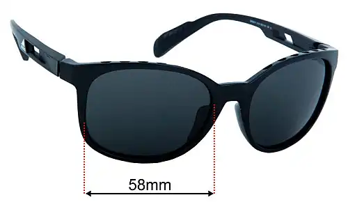 Adidas SP0011 Replacement Lenses 58mm wide 