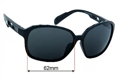 Adidas SP0013 Replacement Lenses 62mm wide 