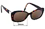Sunglass Fix Verres de Remplacement pour Alex Perry AP Sun Rx 50 - 54mm Wide 