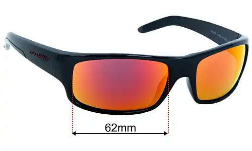 Arnette AN3007 Replacement Lenses 62mm wide 